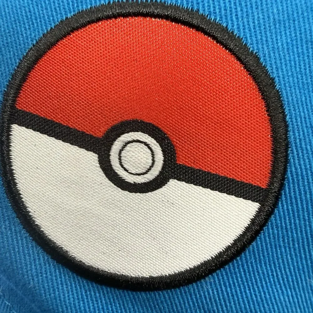 Pokemon Hat Cap Blue 100% Cotton Snapback Youth Adult One-Size EUC